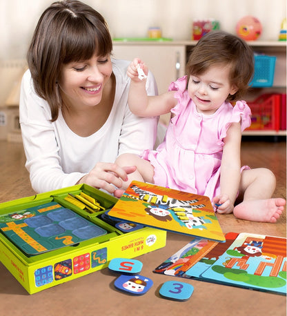 Puzzle thinking Jiugongge parent-child board game toys